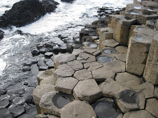 Giant's Causeway, hexagonal columns of basalt, visit it free!
