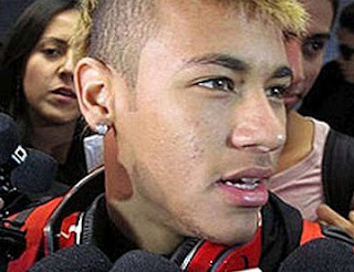 Neymar at the Montevideo Airport