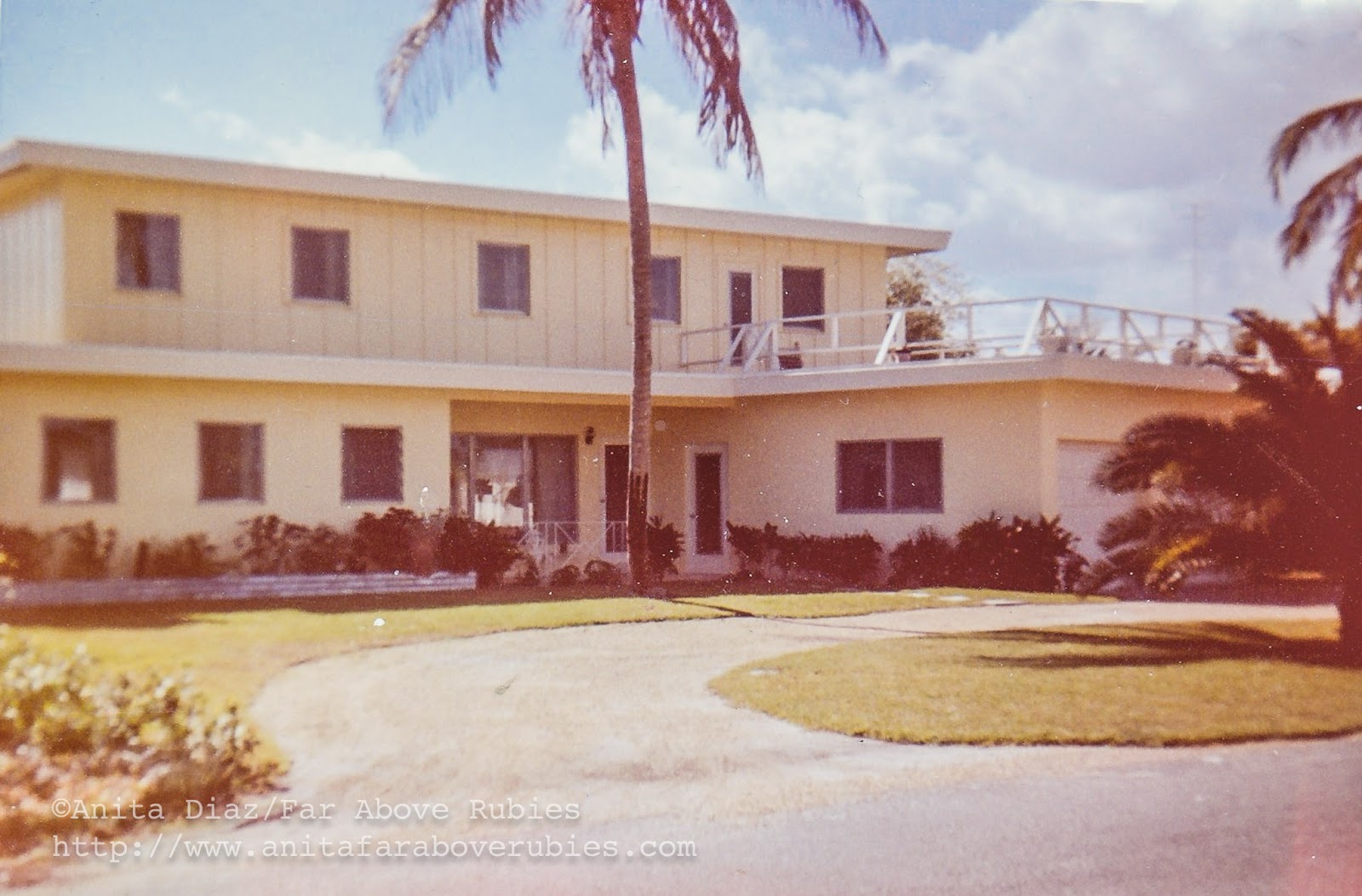 Isabelle's Pompano Beach house - then and now