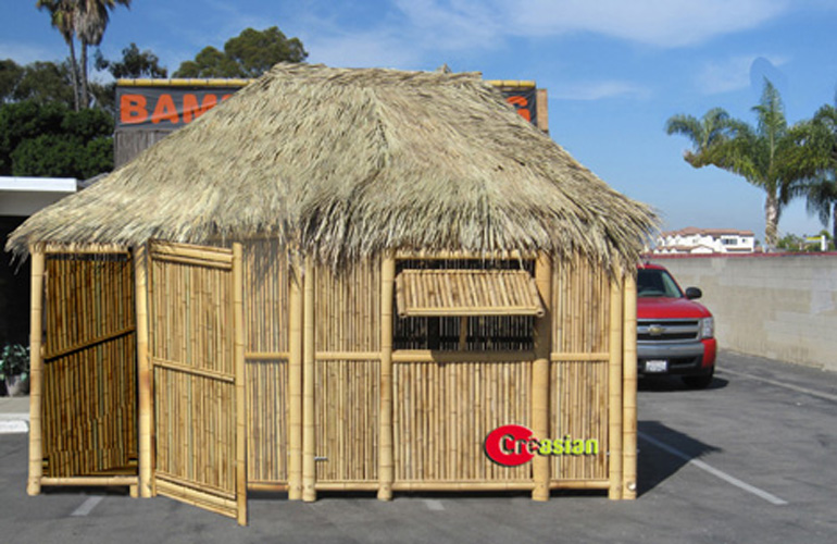 Building a pool tiki hut does require some woodworking skill and a great am...