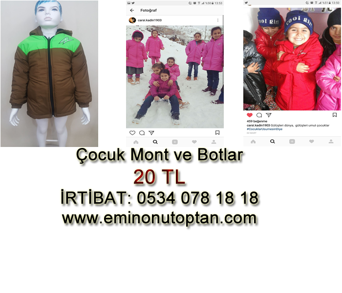 Toptan Cocuk Montu 0534 078 18 18