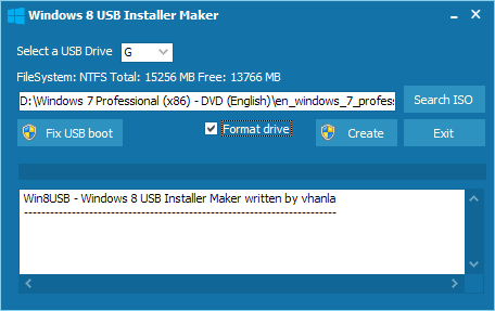 Win8USB: Install Windows 8 from USB flash drive boot disk
