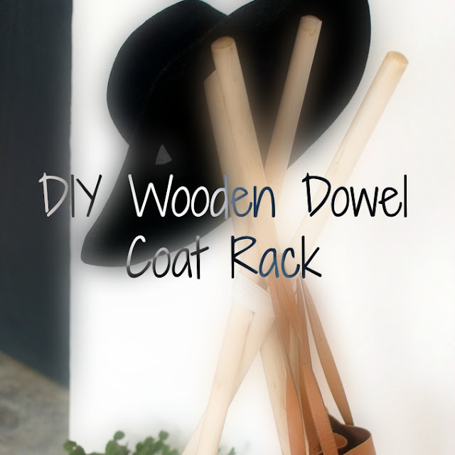 DIY Wooden Dowel Coat Rack fathersdaydiy All Things Pin
