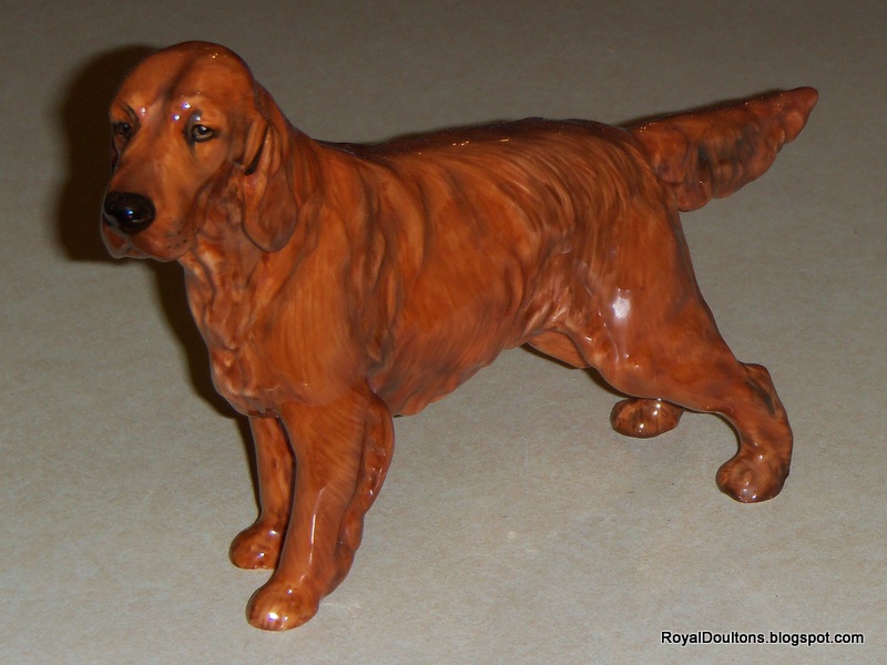 royaldoultons Royal Doulton Irish Setter Dog Figurine HN 1055