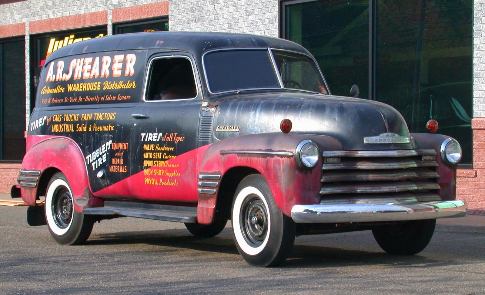 Nostalgia on Wheels A.R. Shearer Automotive Distributor Chevy Panel Truck