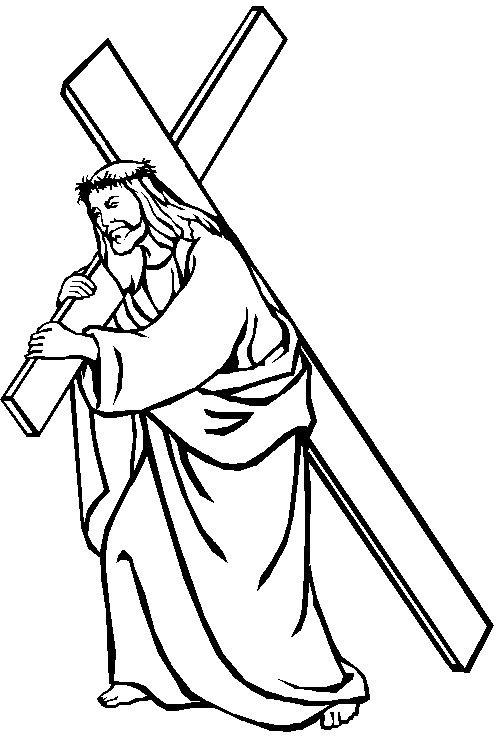 free clipart of jesus carrying the cross - photo #14