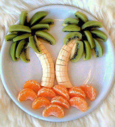 Cómo presentar la fruta en el plato