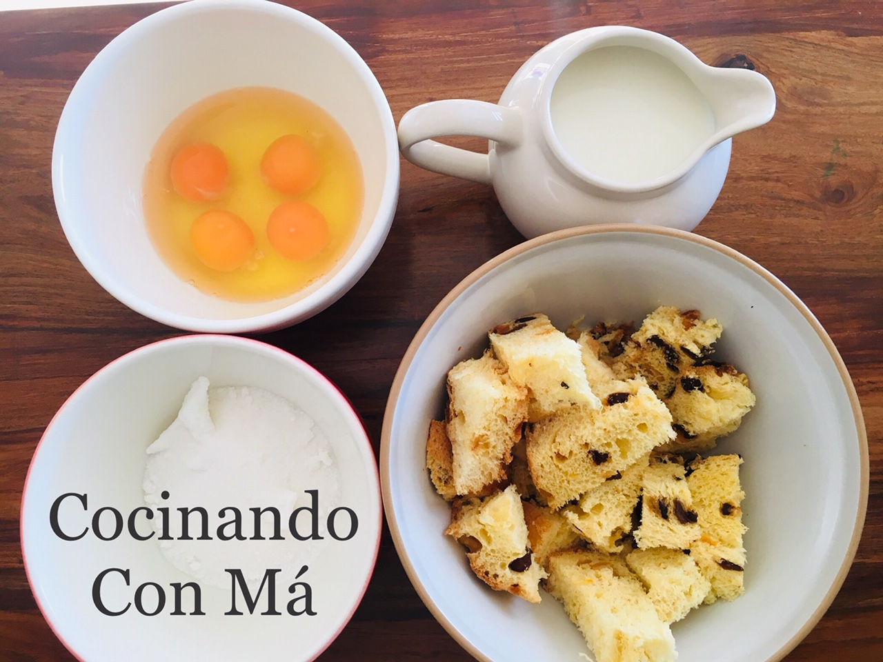 Budín de Pan Dulce Paso a Paso