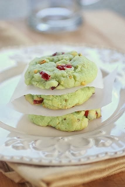 Photo of Cranberry Pistachio Cookies.