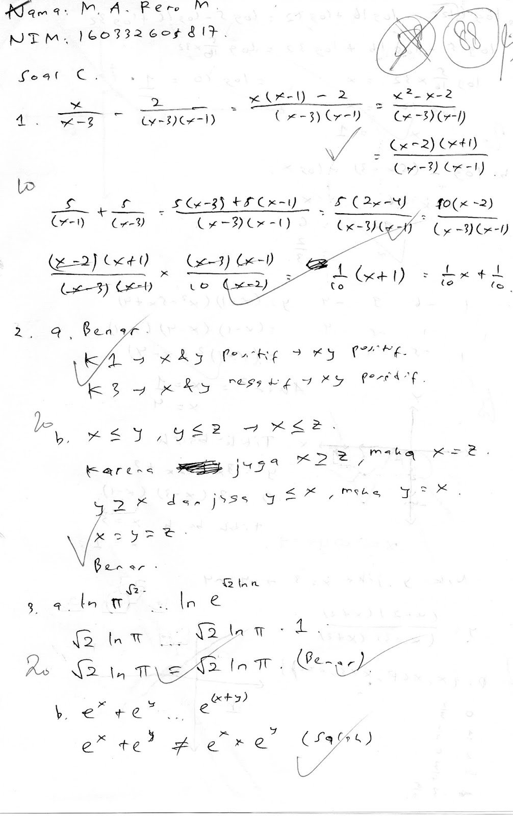 Reno And Life Kuliah Matematika Untuk Kimia 1 Yuk Bersama Ibu Lucky Tri Oktoviani