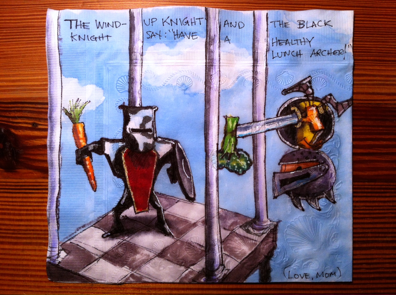 Daily Napkins Windup and Black Knight for Archer