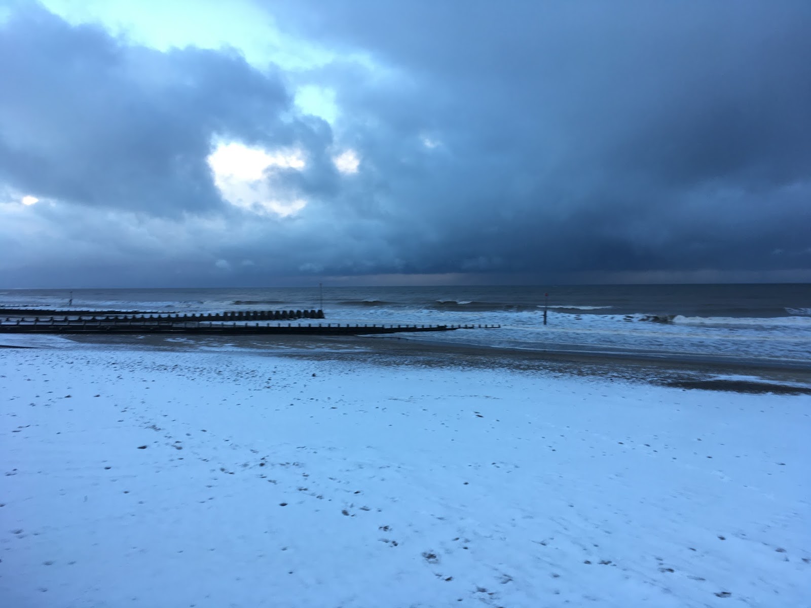 Hornsea Wildlife and Walks Snow? Here in Costa Del Hornsea?