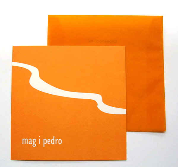 Tarjeta de Boda personalizada Wedding card personalized by Eva Barcelo ilustración Mallorca diseño pareja traje blanco