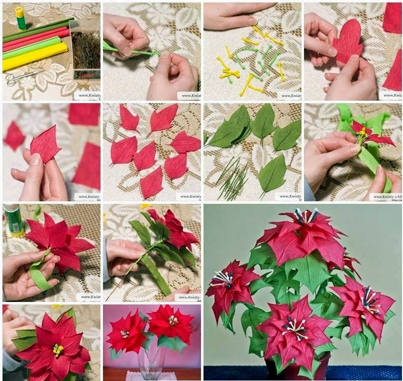 Como Hacer Nochebuenas De Papel Como Hacer Nochebuenas