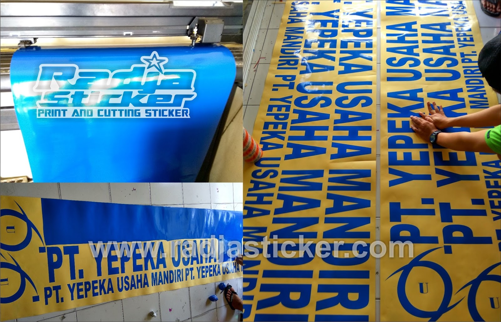 Cutting Stiker Besar Cutting Stiker Jogja Jasa Cutting Stiker Logo Besar Murah Radja Sticker