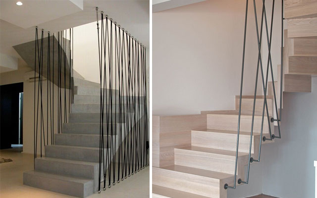 Marzua: Pasamanos modernos para escaleras de diseño