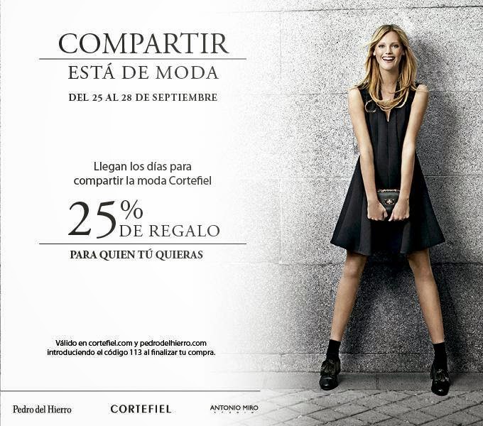 me gusta ahorrar 25 de regalo en todo en CORTEFIEL me gusta ahorrar 25 de regalo en todo en CORTEFIEL