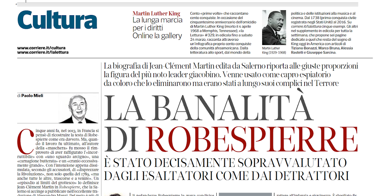 materialismo storico Una biografia di Robespierre in chiave revisionista e antigiacobina. Il parere del Nostro Toynbee come storico della Rivoluzione