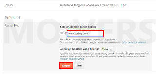 Panduan Custom Domain Blogspot Menjadi Domain Sendiri