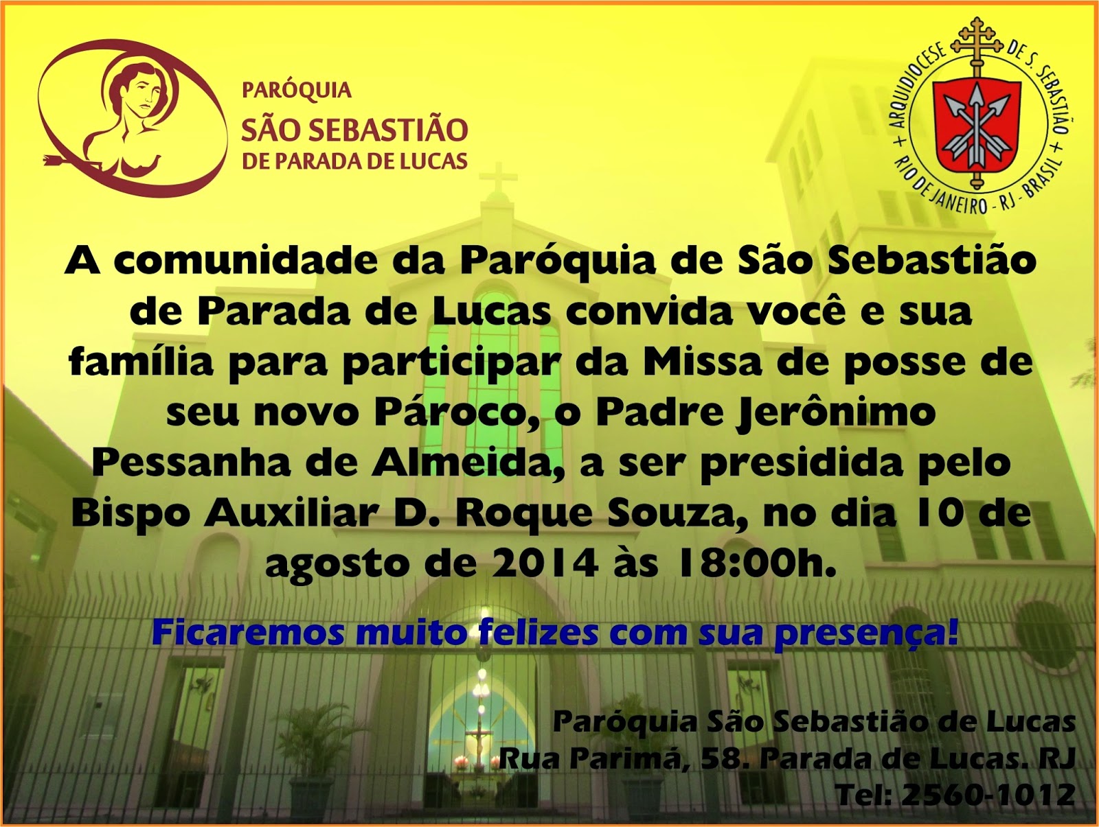 + Paroquia São Sebastião em Parada de Lucas RJ Posse de Nosso Novo Pastor + Paroquia São Sebastião em Parada de Lucas RJ Posse de Nosso Novo Pastor