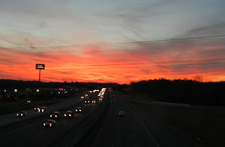 Gorgeous sunset over Nashville, TN