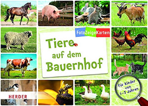 FotoZeigeKarten: Tiere auf dem Bauernhof: 32 Karten mit großem Wissensposter