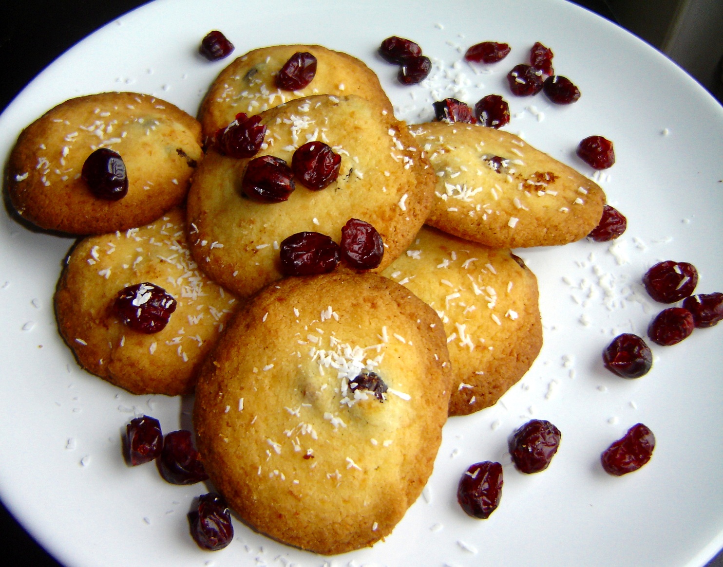 Cranberry-Kokos Cookies – The Vegetarian Diaries