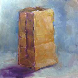 paper bag painting paintings josefiak carol artists brown studies dailypaintworks