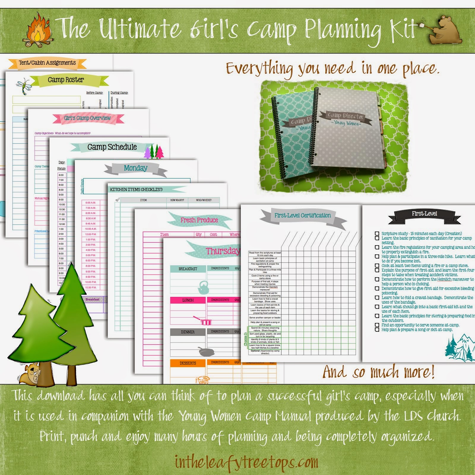 Girl's Camp Planning Kit