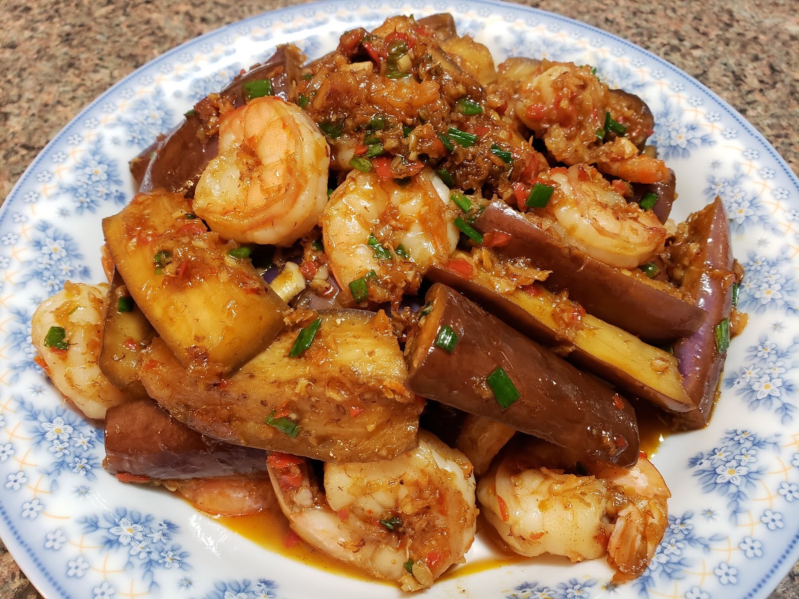 Kristy's Corner Sambal Eggplant with Shrimps