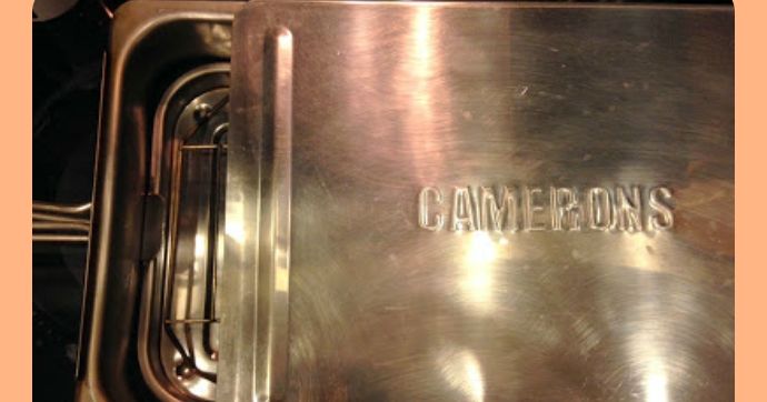 Cameron's Full Size Stainless Steel Stove Top Smoker, GUC