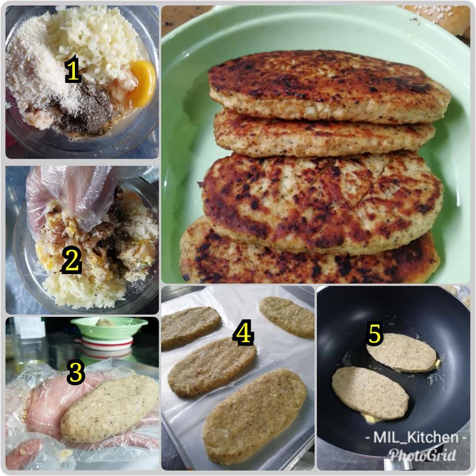 Resepi Prosperity Patty Daging Ayam Dari Dapur Kak Tie