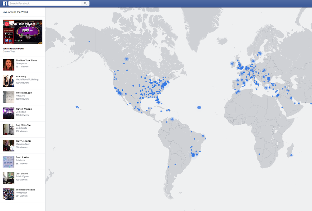 Facebook quietly killed a feature for discovering live videos and now some users want the Map back