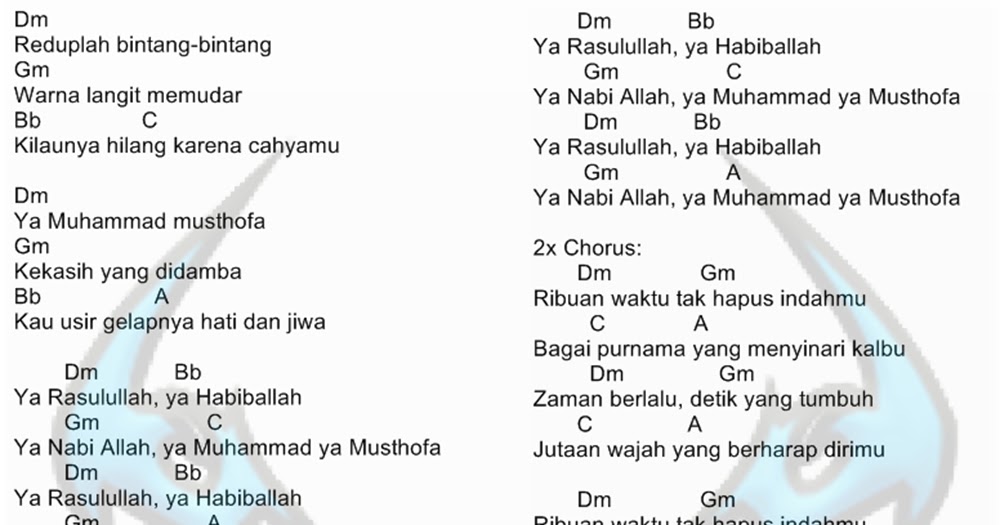 Kunci Gitar Lagu Bondan Ya Sudahlah