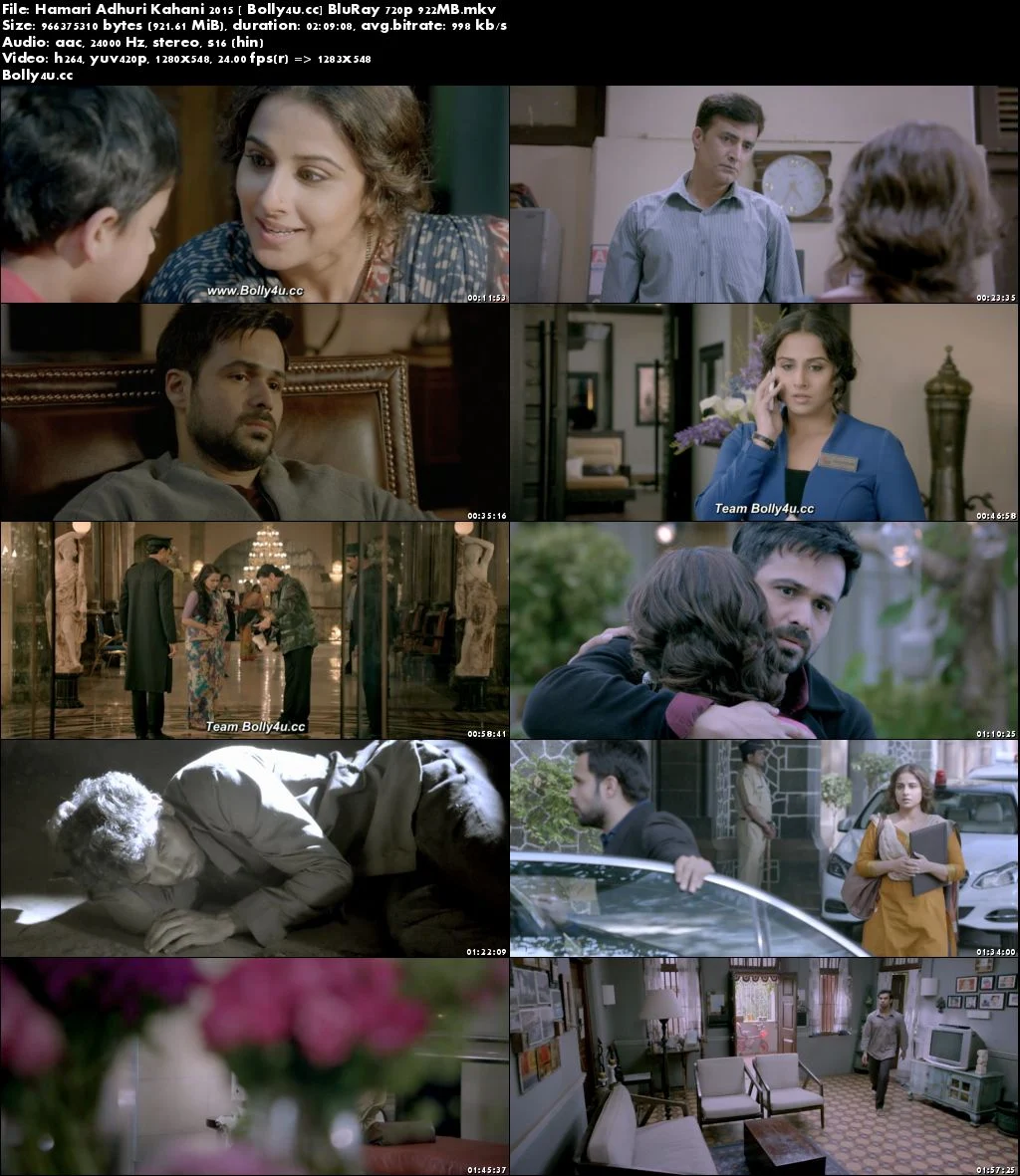 Hamari Adhuri Kahani 2015 BluRay 900MB Hindi 720p Download
