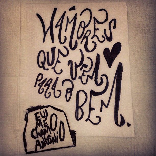 Ilumina aí! Eu me chamo Antônio Você conhece?