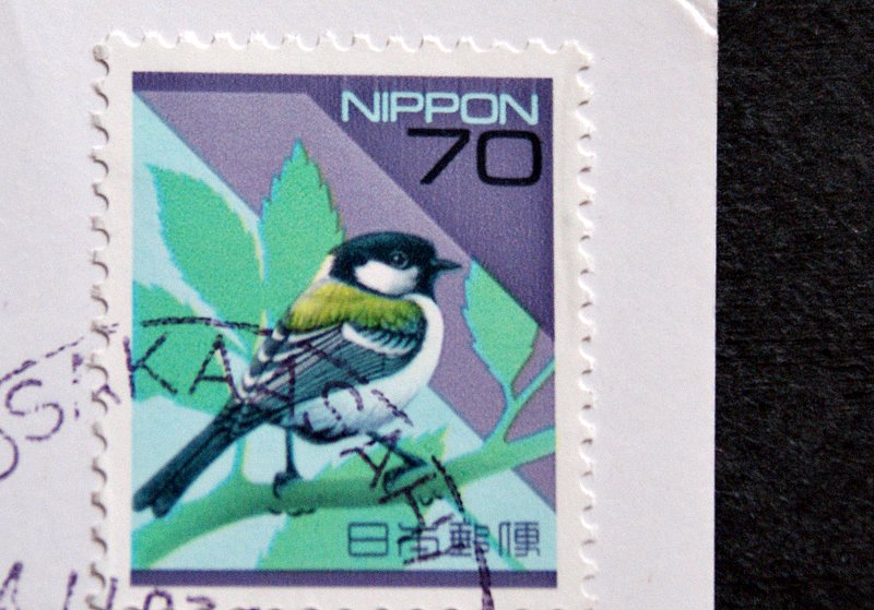 Postcards, Letters and Stamps Japan stamps