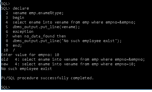 PL/SQL tutorial: Non predefined Exceptions PL/SQL in Oracle Database 