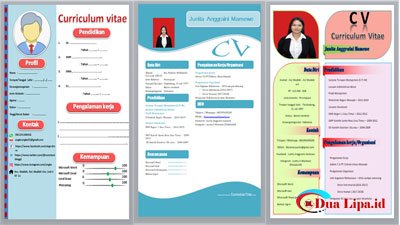 Download curriculum vitae atau CV gratis format word