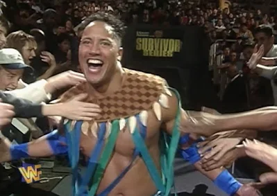 WWF / WWE SURVIVOR SERIES 1996: The Rock Rocky Maivia made his debut at the show
