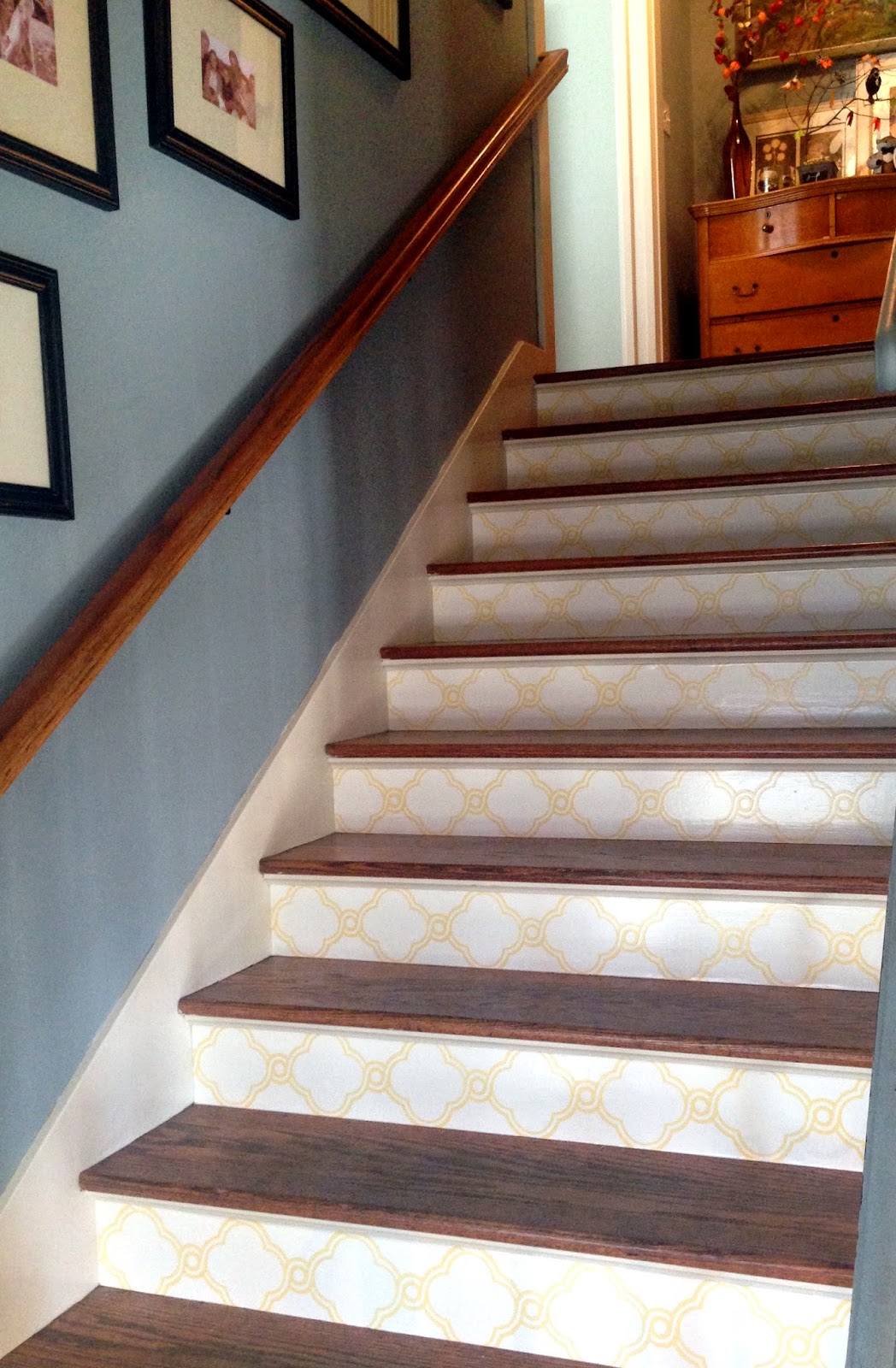 How to Wallpaper Stair Risers Barnaclebutt