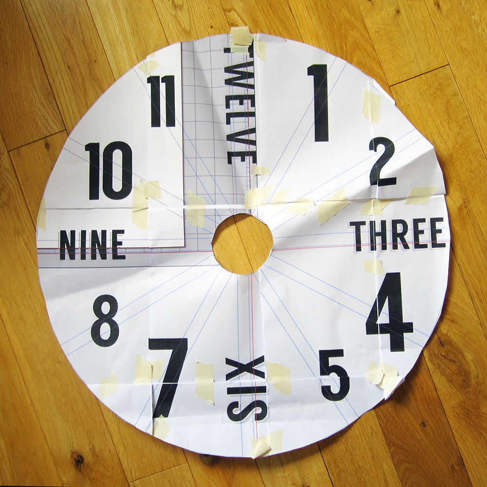 Silhouette UK Vinyl Wall Clock using the Shadow Tool