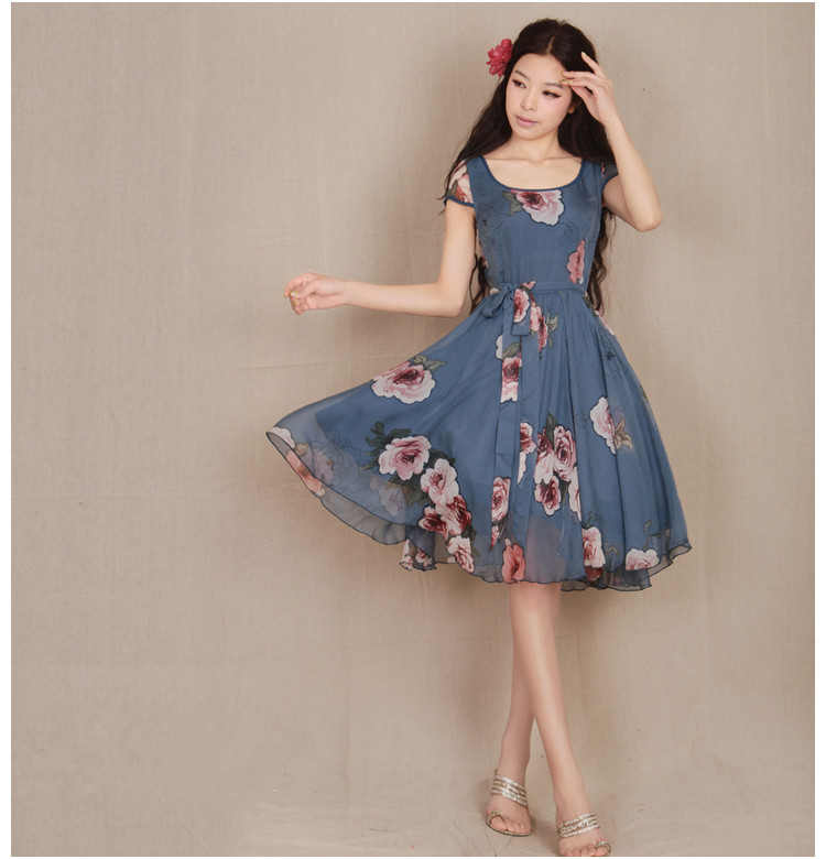 Duchess Fashion: Malaysia Online Clothes Shopping: Vintage rose chiffon ...