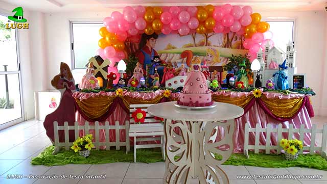 Decoração A Bela Adormecida - Aurora - Aniversário infantil
