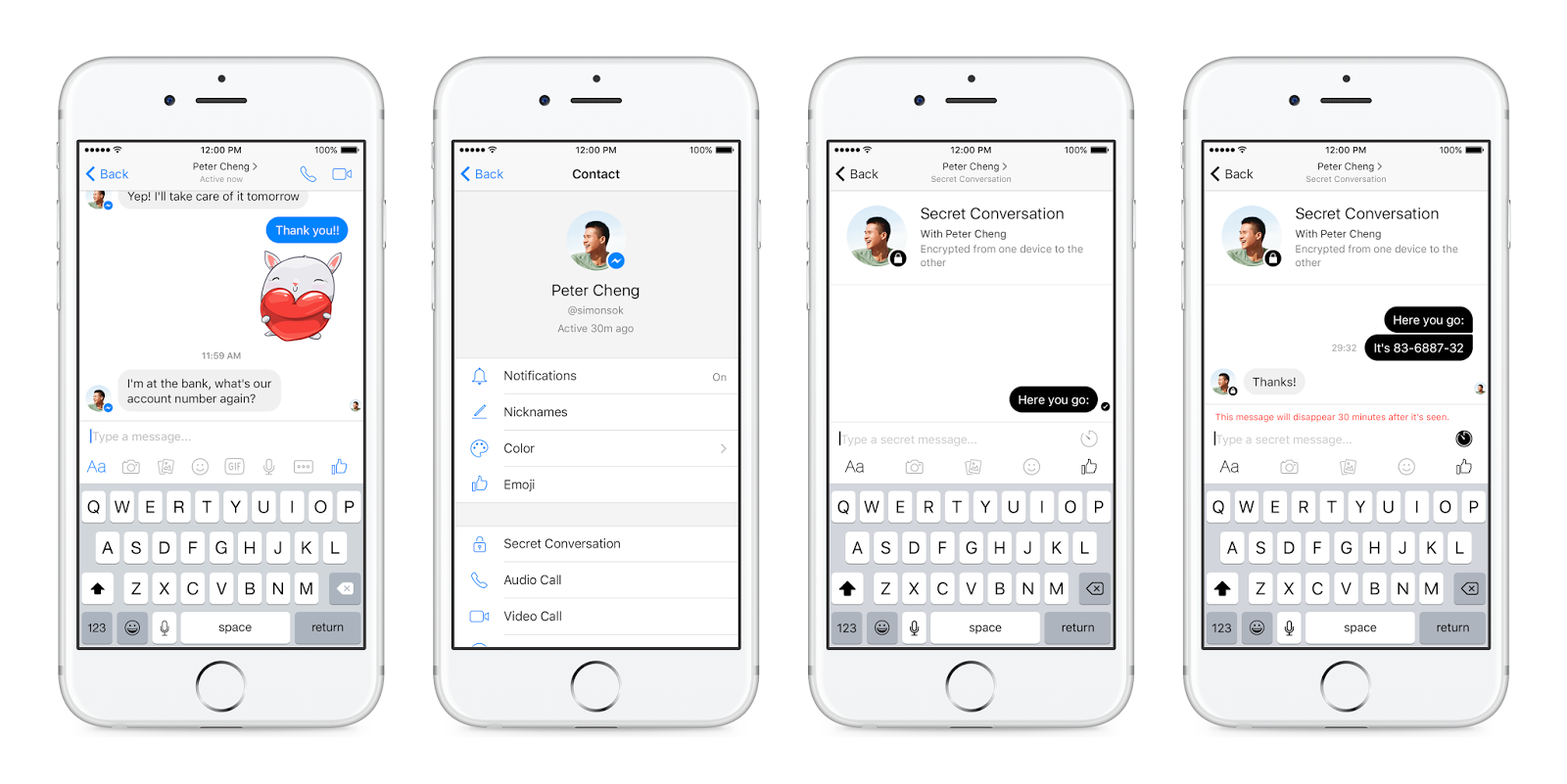 Facebook Messenger Grants Encryption, Self-Destructing Messages