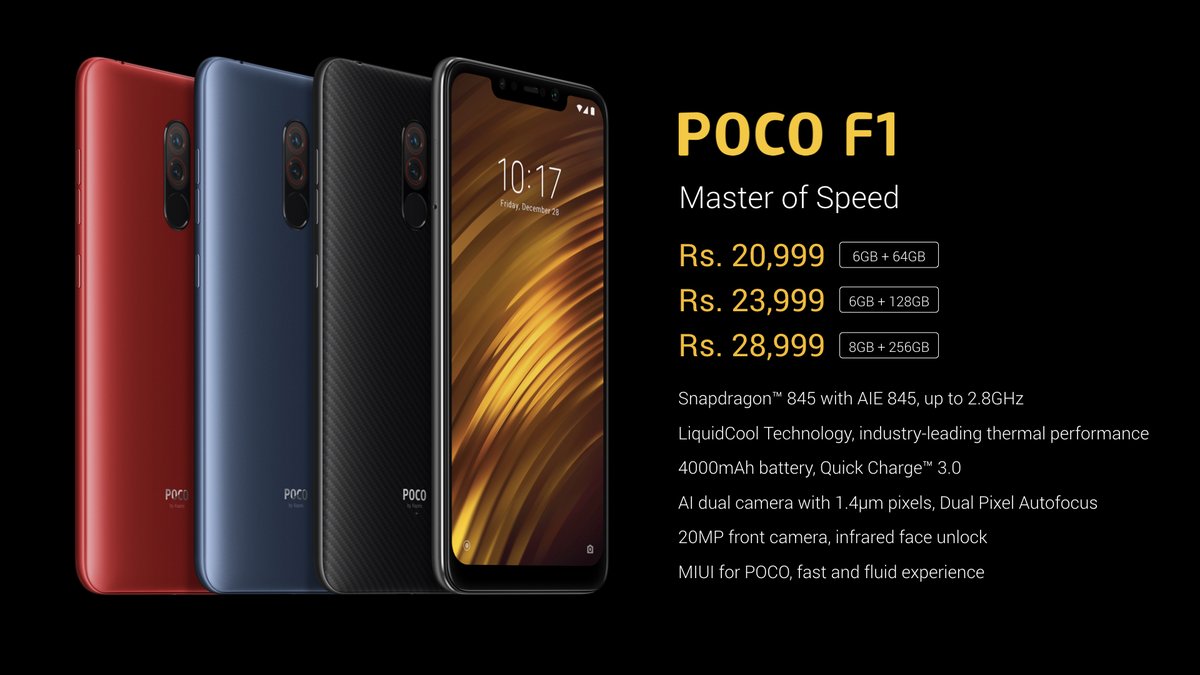 poco f1 dual speakers
