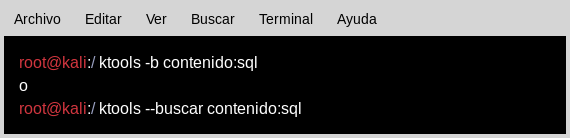 buscar herramientas por contenido