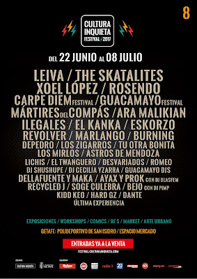 Festival, Cultura Inquieta, 2017, Madrid, Getafe, Cartel