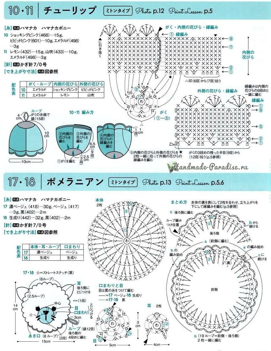 Схемы вязания детских подвесок и брелочков (4)