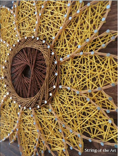 girasole in string art